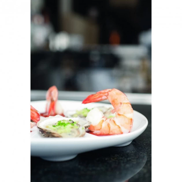 Assiette à Huîtres Blanche 26 X 24 Cm Impulse Revol 5 Assiette à Huîtres Blanche 26 X 24 Cm Impulse Revol – Image 3