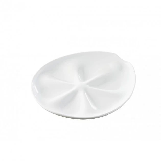 Assiette à Huîtres Blanche 26 X 24 Cm Impulse Revol 3 Assiette à Huîtres Blanche 26 X 24 Cm Impulse Revol