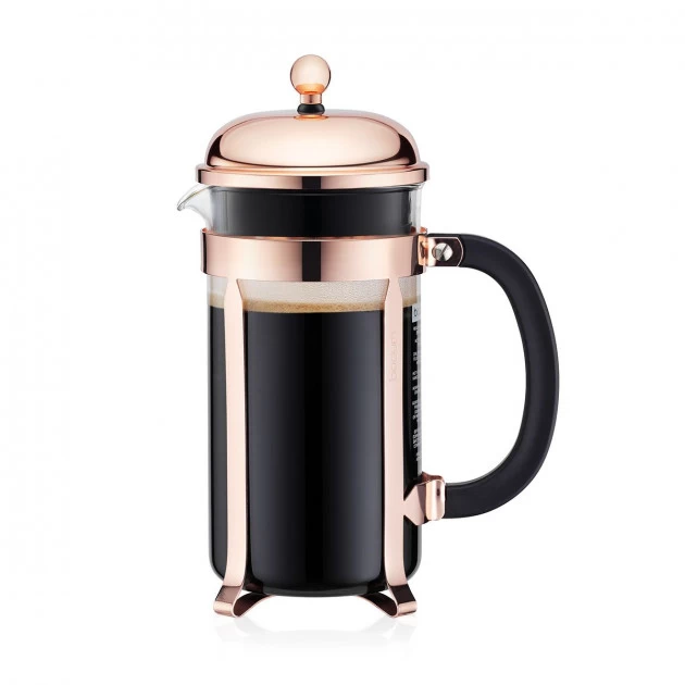 Cafetière à Piston 1L Cuivre CHAMBORD Bodum 3 Cafetière à Piston 1L Cuivre CHAMBORD Bodum