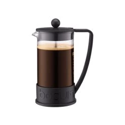 Bodum Cafetière à Piston Brazil 8 Tasses 1L - Noir