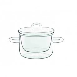 Casserole En Verre Double Paroi 25 Cl (x2) Luigi Bormioli THERMIC GLASS