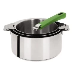 Casserole Mutine Ø 14 Cm Manche Amovible Inox Cristel -Ustensiles De Cuisine Boutique casserole mutine o 14 cm manche amovible inox cristel 3