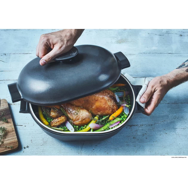 Cocotte En Céramique Ovale 4,5 L Ardoise Delight Emile Henry 6 Cocotte En Céramique Ovale 4,5 L Ardoise Delight Emile Henry – Image 4