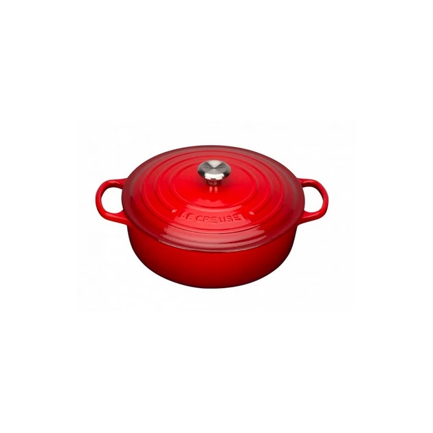 Cocotte En Fonte Basse 30 Cm Cerise Le Creuset Signature 3 Cocotte En Fonte Basse 30 Cm Cerise Le Creuset Signature