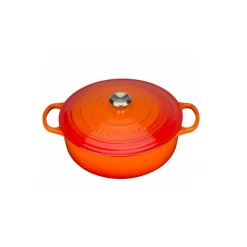 Cocotte En Fonte Basse 30 Cm Volcanique Le Creuset Signature