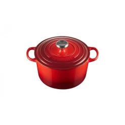 Cocotte En Fonte Haute 24 Cm Cerise Le Creuset