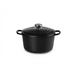 Cocotte En Fonte Haute 26 Cm Noir Ebène Le Creuset