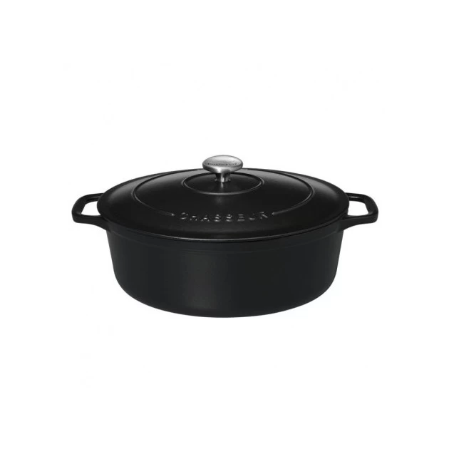 Cocotte En Fonte Ovale 25 Cm Noir Mat Chasseur 4 Cocotte En Fonte Ovale 25 Cm Noir Mat Chasseur – Image 2