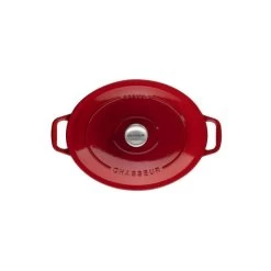 Cocotte En Fonte Ovale 25 Cm Rubis Chasseur