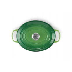 Cocotte En Fonte Ovale 29 Cm Bamboo Le Creuset Signature -Ustensiles De Cuisine Boutique cocotte en fonte ovale 29 cm bamboo le creuset signature 2
