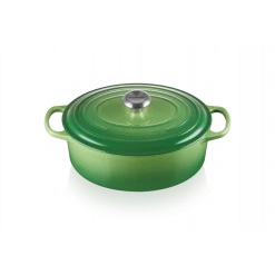 Cocotte En Fonte Ovale 29 Cm Bamboo Le Creuset Signature