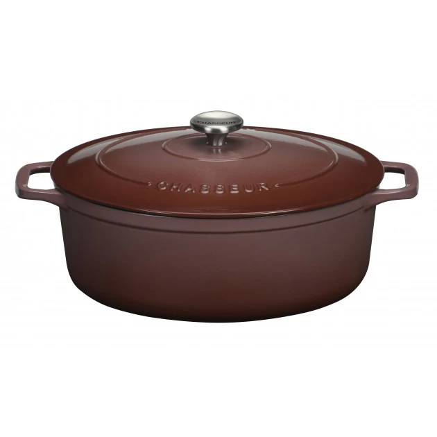 Cocotte En Fonte Ovale 29 Cm Bois De Rose Chasseur 4 Cocotte En Fonte Ovale 29 Cm Bois De Rose Chasseur – Image 2