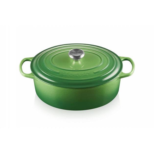 Cocotte En Fonte Ovale 31 Cm Bamboo Le Creuset Signature 3 Cocotte En Fonte Ovale 31 Cm Bamboo Le Creuset Signature