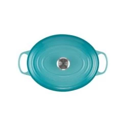 Cocotte En Fonte Ovale 31 Cm Caraïbes Le Creuset Signature -Ustensiles De Cuisine Boutique cocotte en fonte ovale 31 cm caraibes le creuset signature 2