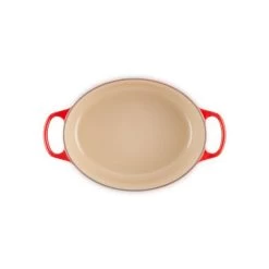 Cocotte En Fonte Ovale 31 Cm Cerise Le Creuset Signature -Ustensiles De Cuisine Boutique cocotte en fonte ovale 31 cm cerise le creuset signature 3