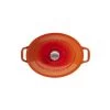 Cocotte En Fonte Ovale 31 Cm Orange Flammé Chasseur -Ustensiles De Cuisine Boutique cocotte en fonte ovale 31 cm orange flamme chasseur