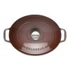 Cocotte En Fonte Ovale 33 Cm Bois De Rose Chasseur -Ustensiles De Cuisine Boutique cocotte en fonte ovale 33 cm bois de rose chasseur