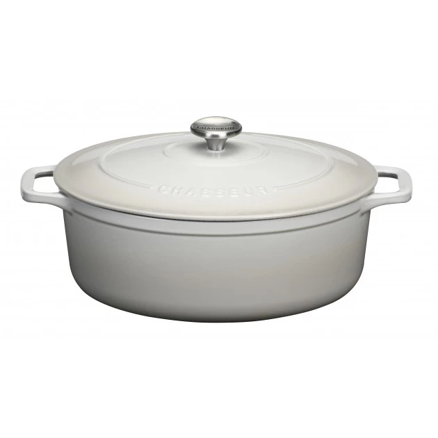 Cocotte En Fonte Ovale 33 Cm Macadamia Chasseur 4 Cocotte En Fonte Ovale 33 Cm Macadamia Chasseur – Image 2