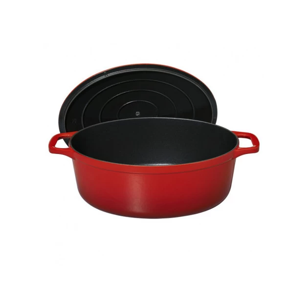 Cocotte En Fonte Ovale 33 Cm Rubis Chasseur 5 Cocotte En Fonte Ovale 33 Cm Rubis Chasseur – Image 3
