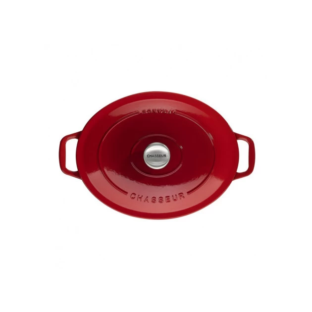 Cocotte En Fonte Ovale 33 Cm Rubis Chasseur 3 Cocotte En Fonte Ovale 33 Cm Rubis Chasseur