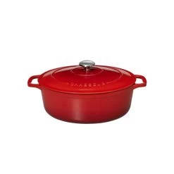Cocotte En Fonte Ovale 35 Cm Rubis Chasseur -Ustensiles De Cuisine Boutique cocotte en fonte ovale 35 cm rubis chasseur 1