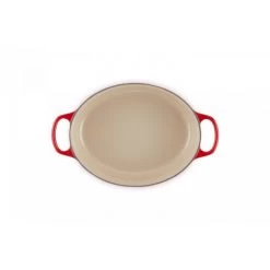 Cocotte En Fonte Ovale Basse 27 Cm Cerise Le Creuset Signature -Ustensiles De Cuisine Boutique cocotte en fonte ovale basse 27 cm cerise le creuset signature 4