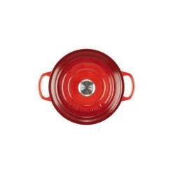 Cocotte En Fonte Ronde 18 Cm Cerise Le Creuset Signature -Ustensiles De Cuisine Boutique cocotte en fonte ronde 18 cm cerise le creuset signature 2