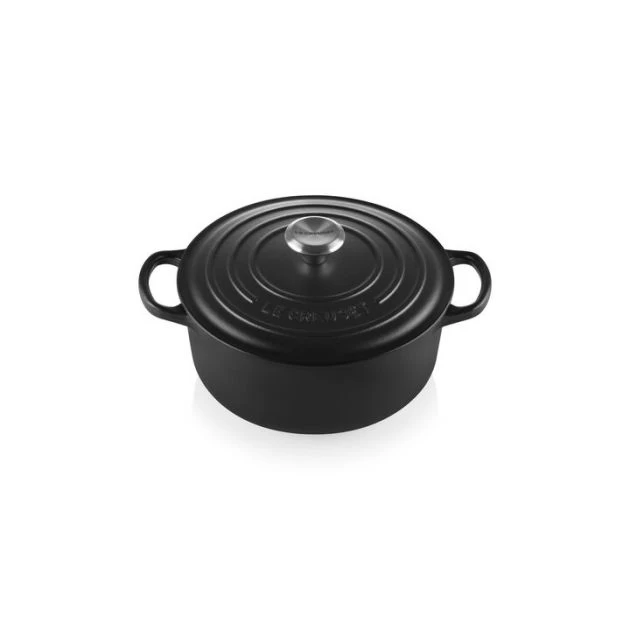 Cocotte En Fonte Ronde 18 Cm Noir Mat Le Creuset Signature 3 Cocotte En Fonte Ronde 18 Cm Noir Mat Le Creuset Signature