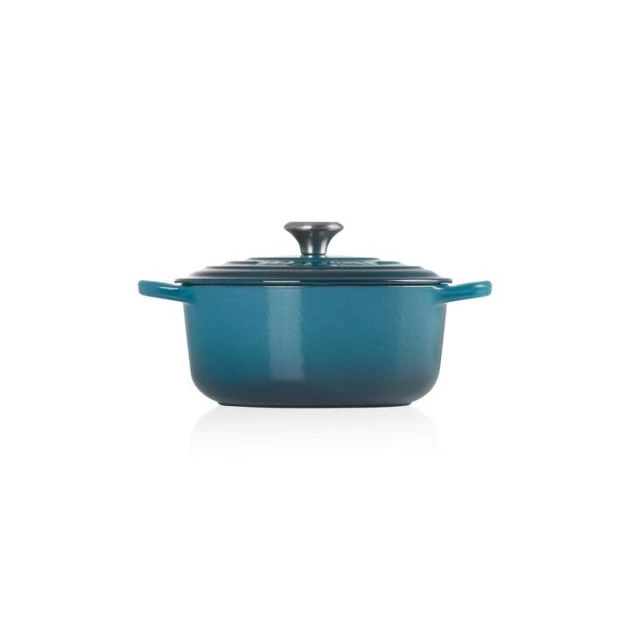 Cocotte En Fonte Ronde 20 Cm Deep Teal Le Creuset Signature 4 Cocotte En Fonte Ronde 20 Cm Deep Teal Le Creuset Signature – Image 2