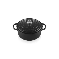 Cocotte En Fonte Ronde 20 Cm Noir Mat Le Creuset Signature