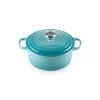 Cocotte En Fonte Ronde 24 Cm Caraïbes Le Creuset Signature -Ustensiles De Cuisine Boutique cocotte en fonte ronde 24 cm caraibes le creuset signature