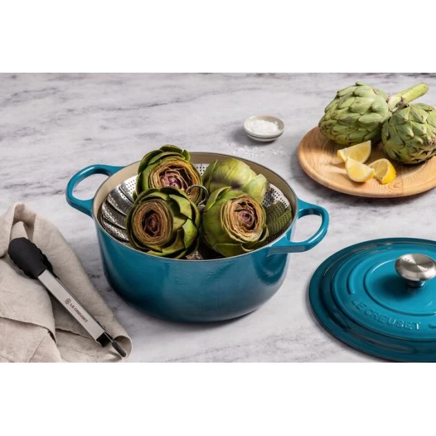 Cocotte En Fonte Ronde 24 Cm Deep Teal Le Creuset Signature 8 Cocotte En Fonte Ronde 24 Cm Deep Teal Le Creuset Signature – Image 6