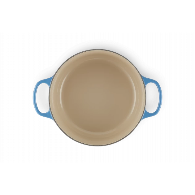 Cocotte En Fonte Ronde 26 Cm Azur Le Creuset Signature 6 Cocotte En Fonte Ronde 26 Cm Azur Le Creuset Signature – Image 4