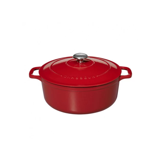 Cocotte En Fonte Ronde 28 Cm Rouge Chasseur 4 Cocotte En Fonte Ronde 28 Cm Rouge Chasseur – Image 2