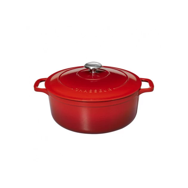 Cocotte En Fonte Ronde 28 Cm Rubis Chasseur 4 Cocotte En Fonte Ronde 28 Cm Rubis Chasseur – Image 2