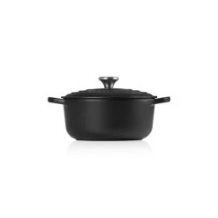 Cocotte En Fonte Ronde 30 Cm Noir Mat Le Creuset Signature -Ustensiles De Cuisine Boutique cocotte en fonte ronde 30 cm noir mat le creuset signature 1