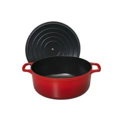 Cocotte En Fonte Ronde 32 Cm Rubis Chasseur -Ustensiles De Cuisine Boutique cocotte en fonte ronde 32 cm rubis chasseur 2