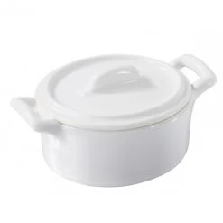 Cocotte Ovale Blanche 25cl Belle Cuisine Revol