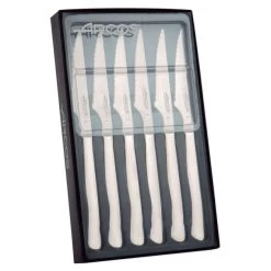 Coffret 6 Couteaux à Steak 11 Cm Lame Crantée Acier Inoxydable Arcos