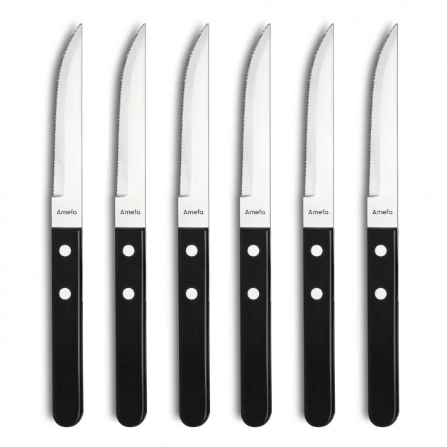 Coffret 6 Couteaux Steak Pizza 21,6 Cm Amefa 3 Coffret 6 Couteaux Steak Pizza 21,6 Cm Amefa