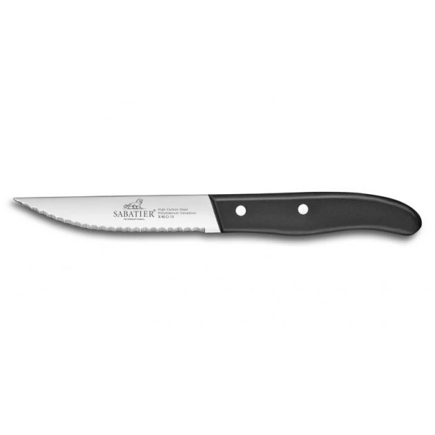 Couteau à Steak Dallas 12,5 Cm Sabatier Manche Noir 3 Couteau à Steak Dallas 12,5 Cm Sabatier Manche Noir