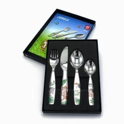 Couverts Enfant Inox Jungle 4 Pièces Zwilling -Ustensiles De Cuisine Boutique couverts enfant inox jungle 4 pieces zwilling 2