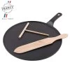 Crêpière Fonte Émaillée 30 Cm Noir Avec Accessoires Chasseur 2 Crêpière Fonte Émaillée 30 Cm Noir Avec Accessoires Chasseur -Ustensiles De Cuisine Boutique crepiere fonte emaillee 30 cm noir avec accessoires chasseur