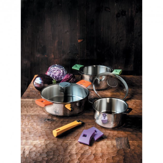 Crêpière Mutine Ø 26 Cm Manche Amovible Anti-Adhésive Inox Cristel 8 Crêpière Mutine Ø 26 Cm Manche Amovible Anti-Adhésive Inox Cristel – Image 6