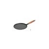 Crêpière Ø 28 Cm Fonte Noire Manche Bois Staub