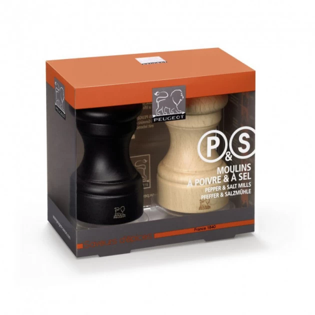 Duo Moulin à Poivre Et à Sel Bistro 10 Cm Chocolat Et Naturel Peugeot 4 Duo Moulin à Poivre Et à Sel Bistro 10 Cm Chocolat Et Naturel Peugeot – Image 2