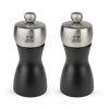 Duo Moulin à Poivre Et à Sel Fidji 12 Cm Noir-Inox Peugeot -Ustensiles De Cuisine Boutique duo moulin a poivre et a sel fidji 12 cm noir inox peugeot