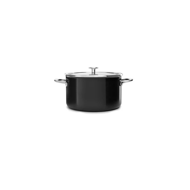 Faitout Émaillé 20cm Noir Onyx KitchenAid