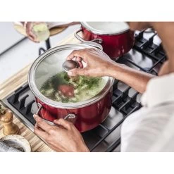 Faitout Émaillé 20cm Rouge Empire KitchenAid 10 Faitout Émaillé 20cm Rouge Empire KitchenAid -Ustensiles De Cuisine Boutique faitout emaille 20cm rouge empire kitchenaid 2