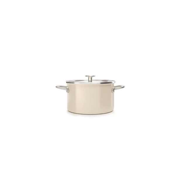 Faitout Émaillé 24cm Crème KitchenAid 3 Faitout Émaillé 24cm Crème KitchenAid